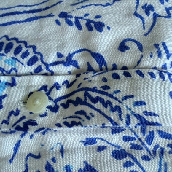 Chaps Blue and White Patterned Shirt - Picture 4 of 6